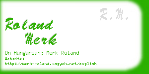 roland merk business card